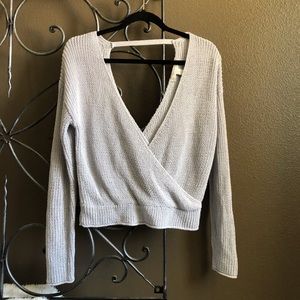 Long-Sleeve Knitted Top